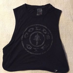 Gymshark LE Gold’s Gym Crop Top
